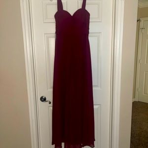 Maroon/Burgundy Bridesmaids dress